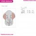 Dumbo Elephant Meditation Embroidery Design