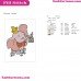 Dumbo Elephant Trumpeting Embroidery Design