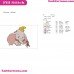 Dumbo Elephant Walking With Timothy Embroidery Design