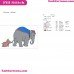 Dumbo With His Jumbo Mother Walking Dumbo Embroidery Design