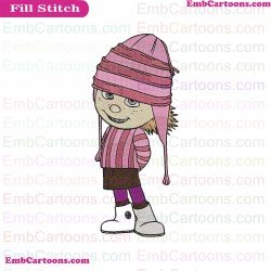 Edith Despicable Me Embroidery Design