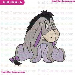 Eeyore Donkey Winnie The Pooh Embroidery Design 1