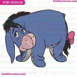 Eeyore Donkey Winnie The Pooh Embroidery Design 3