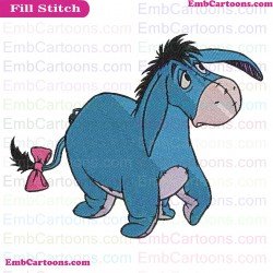 Eeyore Donkey Winnie The Pooh Embroidery Design 5