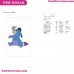 Eeyore Donkey With Bird Winnie The Pooh Embroidery Design