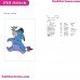 Eeyore Donkey With Bird Winnie The Pooh Embroidery Design