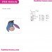 Eeyore Head Donkey Winnie The Pooh Embroidery Design 9