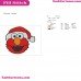 Elmo Face Christmas Hat Sesame Street Embroidery Design