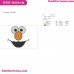 Elmo Face Outline Sesame Street Embroidery Design