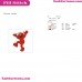Elmo Raising His Hands And Raised His Foot Sesame Street Embroidery Design