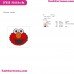 Elmo Smiley Face Sesame Street Embroidery Design