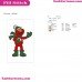 Elmo With Snow Christmas Hat Sesame Street Embroidery Design