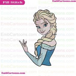 Elsa Frozen Embroidery Design