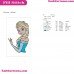 Elsa Frozen Embroidery Design