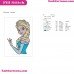Elsa Frozen Embroidery Design
