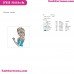 Elsa Frozen Embroidery Design