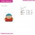 Eric Cartman Southpark Embroidery Design 2