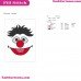 Ernie Face Sesame Street Embroidery Design