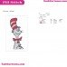 Face Dr Seuss The Cat In The Hat Embroidery Design 1