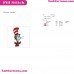 Face Dr Seuss The Cat In The Hat Embroidery Design 2