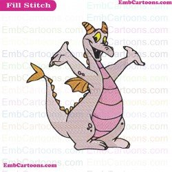 Figment A Small Purple Dragon Embroidery Design