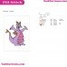 Figment A Small Purple Dragon Embroidery Design