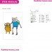 Finn The Human And Jake The Dog 2 Adventure Time Embroidery Design