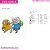 Finn The Human And Jake The Dog 4 Adventure Time Embroidery Design