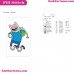 Finn The Human Jumping Adventure Time Embroidery Design