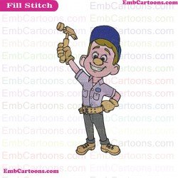 Fix-It Felix 2 Wreck-It Ralph Embroidery Design