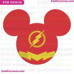 Flash Mickey Mouse Embroidery Design