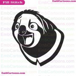 Flash Slothmore Tattoo Zootopia Embroidery Design