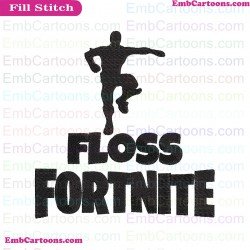 Floss Fortnite Svg Embroidery Design