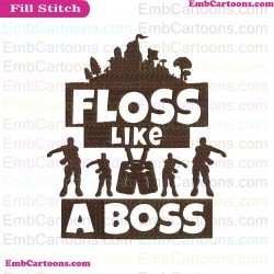 Floss Like A Boss Svg Embroidery Design