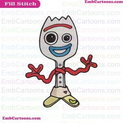 Forky Baby Toy Story Embroidery Design