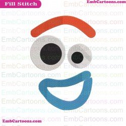 Forky Face 2 Toy Story Embroidery Design