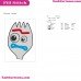 Forky Face 3 Story Embroidery Design