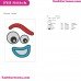 Forky Face Smiley Toy Story Embroidery Design