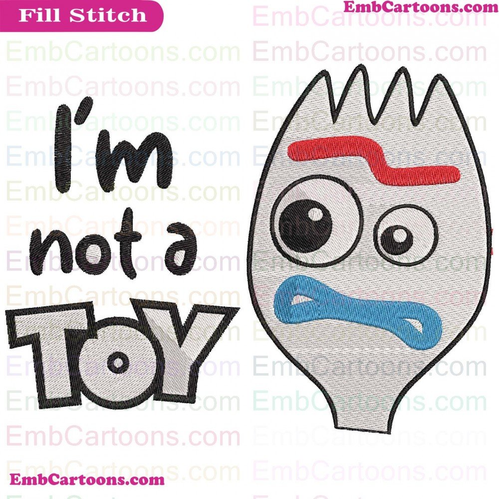 Forky Im Applique Design, Forky Im Embroidery Design, Im Not Applique Design, Im Not Embroidery Design, Not A Applique Design, Not A Embroidery Design, A Toy Applique Design, A Toy Embroidery Design, Toy Toy Applique Design, Toy Toy Embroidery Design, Toy