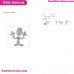 Forky Scary Outline Toy Story Embroidery Design