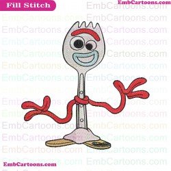 Forky Toy Story Embroidery Design