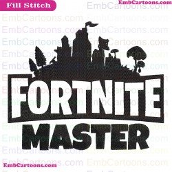 Fortite Master Svg Embroidery Design