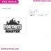 Fortite Master Svg Embroidery Design