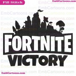 Fortite Victory Svg Embroidery Design