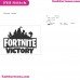 Fortite Victory Svg Embroidery Design