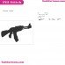 Fortnight Weapon Fortnight Silhouette Embroidery Design 01