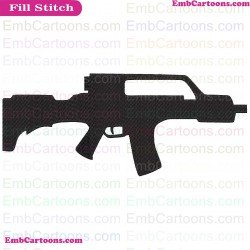 Fortnight Weapon Fortnight Silhouette Embroidery Design 08