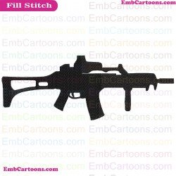 Fortnight Weapon Fortnight Silhouette Embroidery Design 09