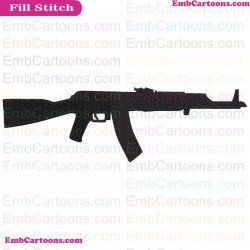 Fortnight Weapon Fortnight Silhouette Embroidery Design 11