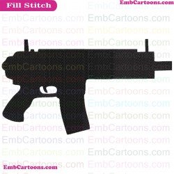 Fortnight Weapon Fortnight Silhouette Embroidery Design 12